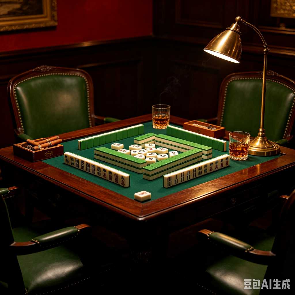 floral design mahjong set
