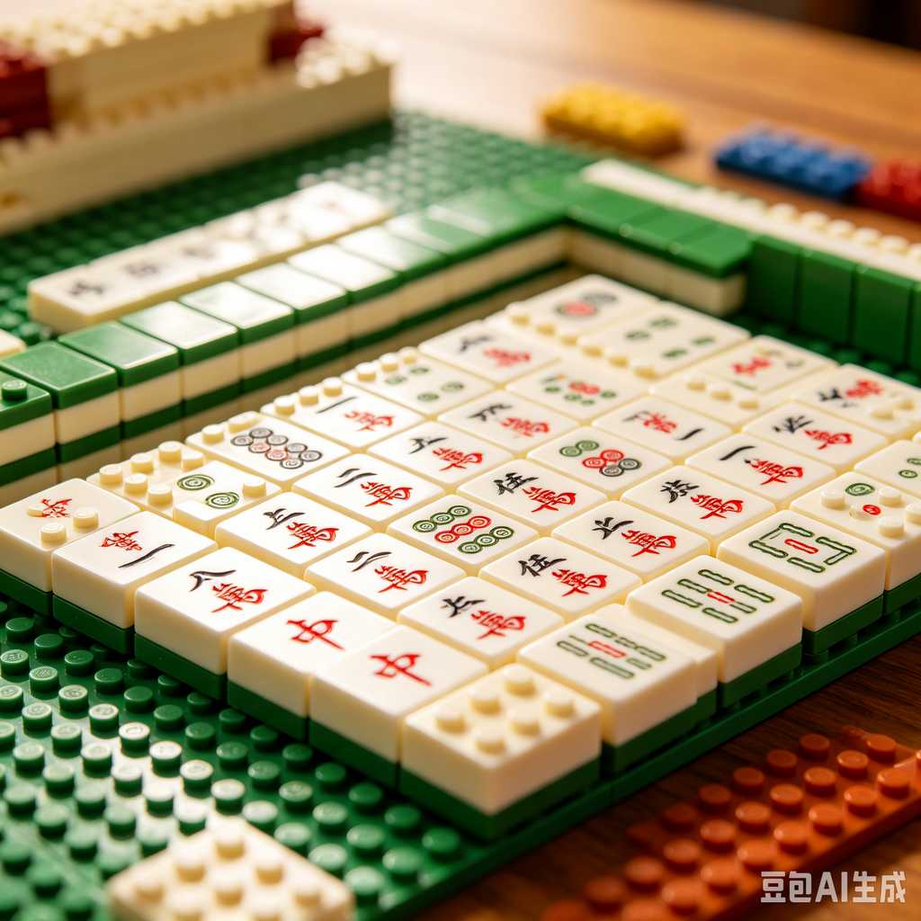 bright color mahjong tiles