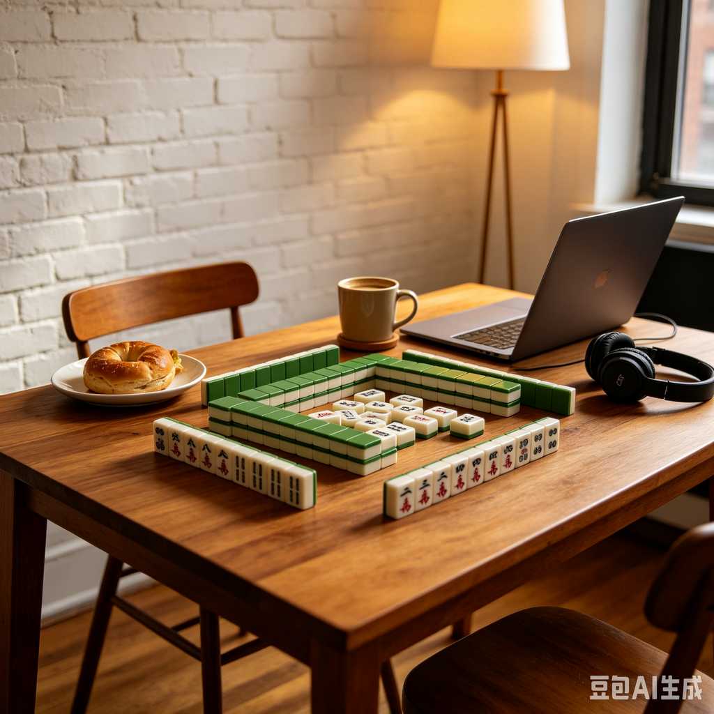 deep print mahjong set